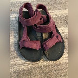 Purple Teva sandals